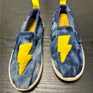 TOMS Alpargata Twin Gore Lightning Tiny (Toddler) Size 11